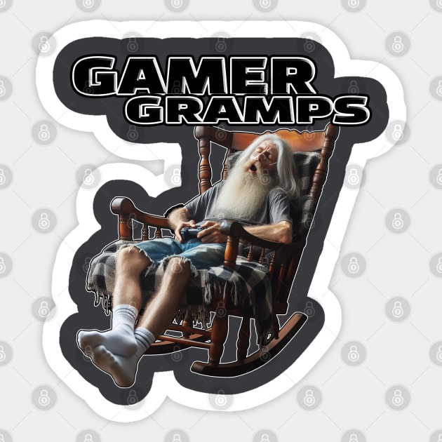GAMER Gramps Sticker by TotallyRadGames